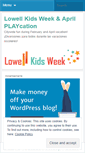 Mobile Screenshot of lowellkidsweek.org